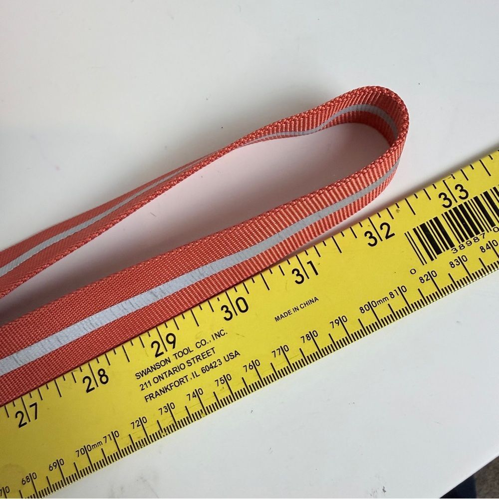 Orange Reflective 65” Bungee Dog Leash & Black Coupler Set - Picture 3 of 4